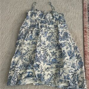 TCEC Blue and White Mini Dress